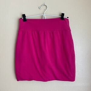 Love Fire Size Large Hot Pink TShirt Material Stretchy Mini Skirt